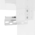 Mobili Porta TV a Parete 2 pz Bianco Lucido 57x34,5x40 cm
