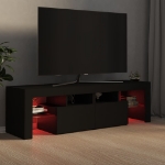 Mobile Porta TV con Luci LED Nero 140x36,5x40 cm