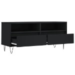 Mobile Porta TV Nero 100x34,5x44,5 cm in Legno Multistrato