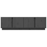 Mobile Porta TV Grigio 140x40x40 cm in Legno Massello di Pino