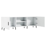 Mobile Porta TV Bianco 150x30x50 cm in Legno Multistrato