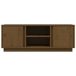 Mobile Porta TV Miele 110x35x40,5 cm in Legno Massello di Pino