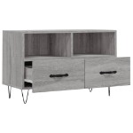 Mobile Porta TV Grigio Sonoma 80x36x50 cm in Legno Multistrato