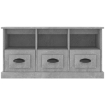 Mobile per TV Grigio Cemento 100x35x50 cm in Legno Multistrato