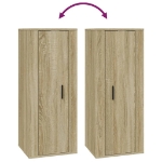 Set di Mobili Porta TV 4 pz Rovere Sonoma in Legno Multistrato