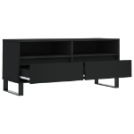 Mobile Porta TV Nero 100x34,5x44,5 cm in Legno Multistrato