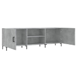 Mobile Porta TV Grigio Cemento 150x30x50cm in Legno Multistrato