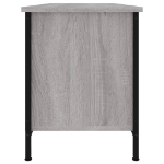 Mobile TV Grigio Sonoma 102x35x45 cm in Legno Multistrato
