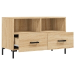 Mobile per TV Rovere Sonoma 80x36x50 cm Legno Multistrato