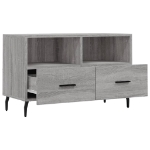 Mobile Porta TV Grigio Sonoma 80x36x50 cm in Legno Multistrato