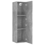 Mobili TV 4 pz Grigio Cemento 30,5x30x110 cm in Truciolato