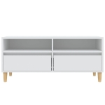 Mobile Porta TV Bianco 100x34,5x44,5 cm in Legno Multistrato