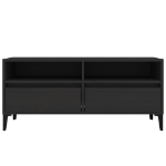 Mobile Porta TV Nero 100x34,5x44,5 cm in Legno Multistrato