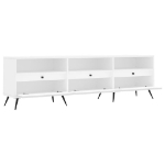 Mobile Porta TV Bianco 150x30x44,5 cm in Legno Multistrato