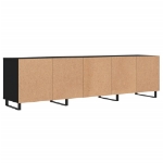 Mobile Porta TV Nero 150x30x44,5 cm in Legno Multistrato