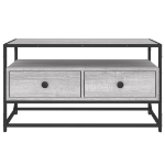 Mobile Porta TV Grigio Sonoma 80x35x45 cm in Legno Multistrato