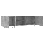 Mobile Porta TV Grigio Cemento 150x30x50cm in Legno Multistrato