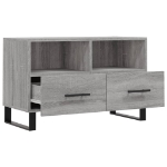 Mobile Porta TV Grigio Sonoma 80x36x50 cm in Legno Multistrato