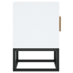Mobile Porta TV Bianco 105x30x45cm in Legno Multistrato e Ferro