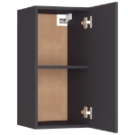 Mobili TV 2 pz Grigi 30,5x30x60 cm in Legno Multistrato