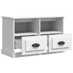 Mobile Porta TV Bianco 80x35x50 cm in Legno Multistrato