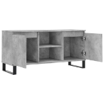 Mobile Porta TV Grigio Cemento 104x35x50cm in Legno Multistrato