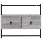 Mobile TV a Muro Grigio Sonoma 60,5x30x51 cm Legno Multistrato