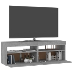 Mobili TV con Luci LED 2 pz Grigio Sonoma 60x35x40 cm