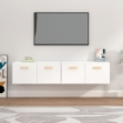 Mobili Parete 2 pz Bianco 80x35x36,5cm Legno Multistrato