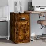 Mobiletto con Cassetto Rovere Fumo 40x50x75cm Legno Multistrato