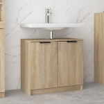 Armadietto Bagno Rovere Sonoma 64,5x33,5x59cm Legno Multistrato