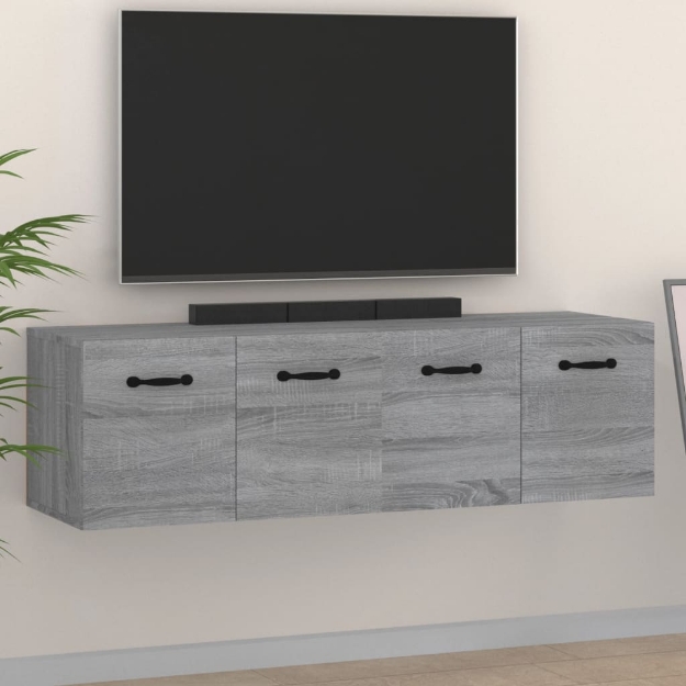 Mobili Parete 2 pz Grigio Sonoma 80x35x36,5cm Legno Multistrato