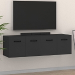 Mobili Parete 2 pz Neri 80x35x36,5 cm in Legno Multistrato