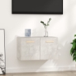 Mobile a Parete Grigio Cemento 60x36,5x35 cm Legno Multistrato