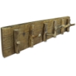 Appendiabiti in Legno Massello di Recupero 60x15 cm