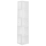 Armadio Angolare Bianco 33x33x164,5 cm in Truciolato
