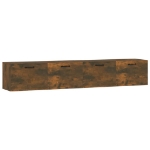 Mobili Parete 2 pz Rovere Fumo 100x36,5x35 cm Legno Multistrato