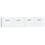Mobili Parete 2 pz Bianco 80x35x36,5cm Legno Multistrato