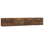 Mobili Parete 2 pz Rovere Marrone 100x36,5x35 cm in Multistrato