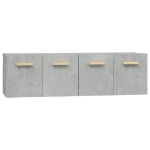 Mobili Parete 2 pz Grigio Cemento 60x36,5x35 cm in Multistrato