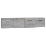 Mobili Parete 2 pz Grigio Sonoma 80x35x36,5cm Legno Multistrato