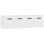 Mobili Parete 2 pz Bianco 80x35x36,5 cm in Legno Multistrato