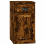 Mobiletto con Cassetto Rovere Fumo 40x50x75cm Legno Multistrato