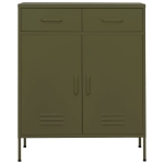 Armadietto Verde Oliva 80x35x101,5 cm in Acciaio