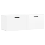 Mobile a Parete Bianco Lucido 100x36,5x35 cm Legno Multistrato