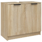 Armadietto Bagno Rovere Sonoma 64,5x33,5x59cm Legno Multistrato