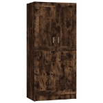 Armadio Rovere Fumo 82,5x51,5x180 cm in Legno Multistrato