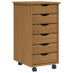 Armadietto Rotante con Cassetti MOSS Miele Legno Massello Pino