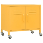 Armadietto Giallo Senape 60x35x56 cm in Acciaio