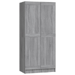 Armadio Grigio Sonoma 82,5x51,5x180 cm in Legno Multistrato